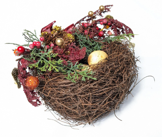 Birds Nest Cottage Gardens Christmas Ornament