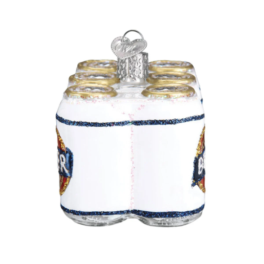 Six Pack Beer Old World Christmas Ornament