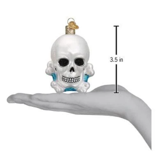 Skull And Cross Bones Old World Christmas Ornament