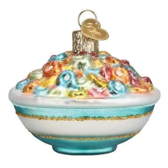 Bowl of Cereal Old World Christmas Ornament