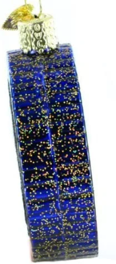 Peace Symbol Old World Christmas Glass Ornament