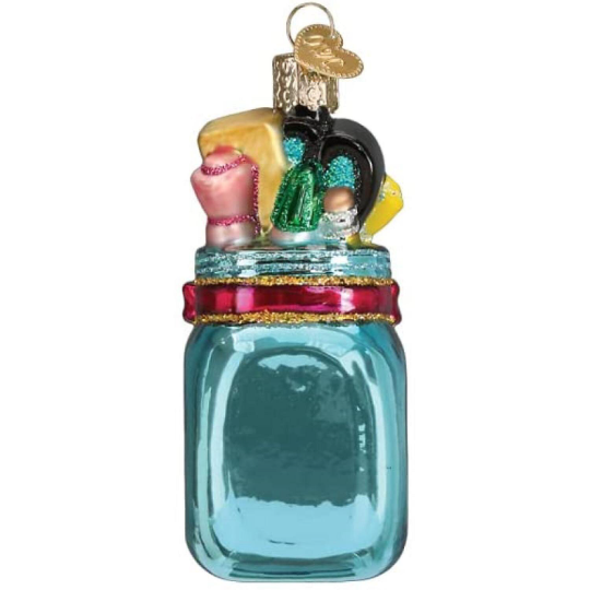 Homeschool Pencil Jar Old World Christmas Ornament