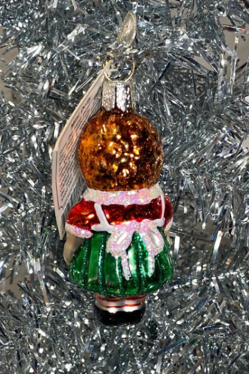 Mini Raggedy Ann Doll Blown Glass Tree Ornament by Old World Christmas