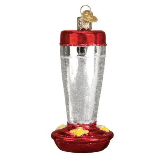 Hummingbird Feeder Old World Christmas Ornament
