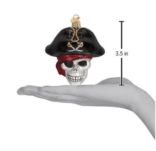 Jolly Roger Pirate Old World Christmas Ornament