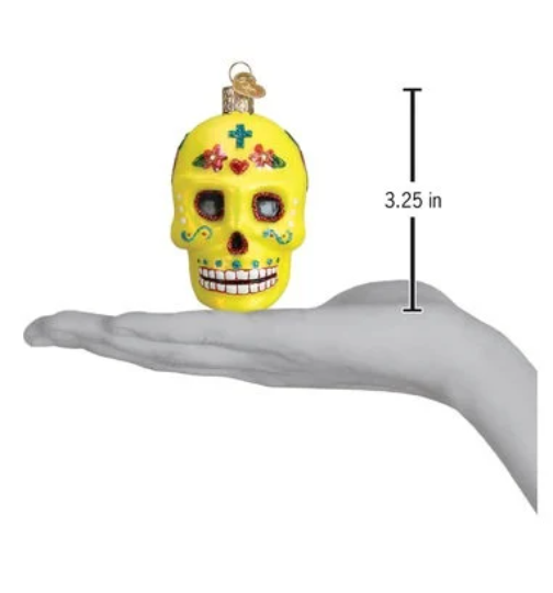 Sugar Skull Old World Christmas Ornament