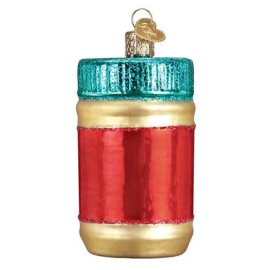 Jar Of Peanut Butter Old World Christmas Ornament