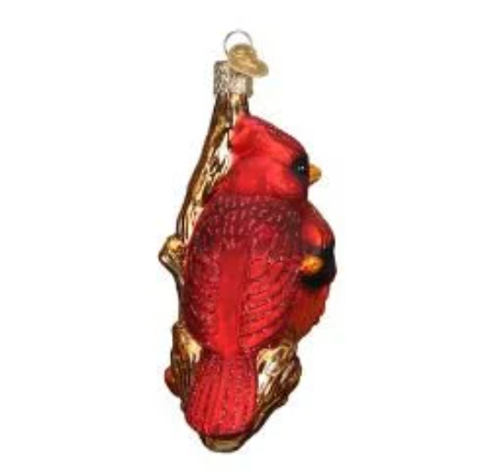 Pair Of Cardinals Old World Christmas Ornament