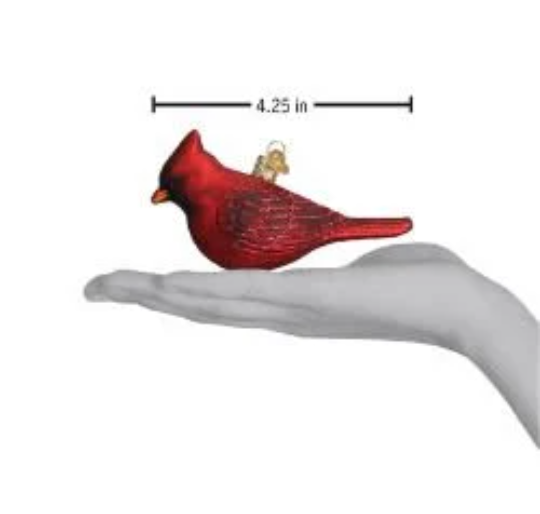 Northern Cardinal Old World Christmas Ornament