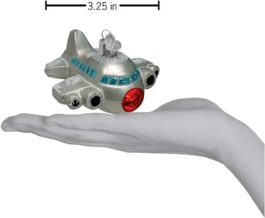 Airplane Old World Christmas Ornament