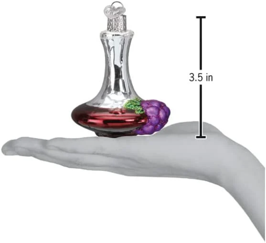 Wine Decanter Old World Christmas Ornament