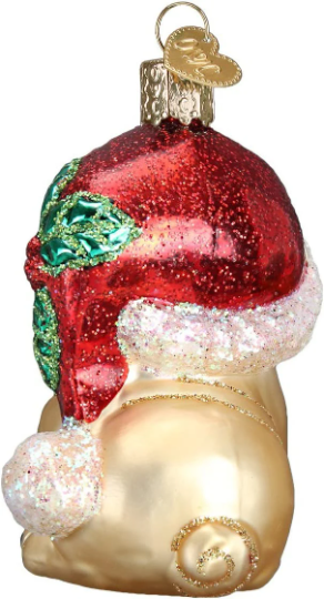 Pug Old World Christmas Ornament