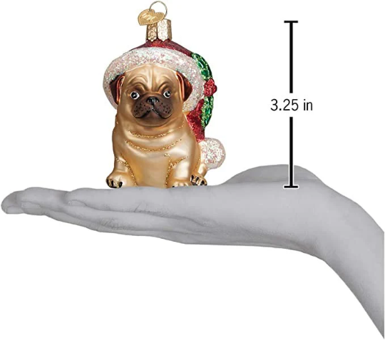Pug Old World Christmas Ornament
