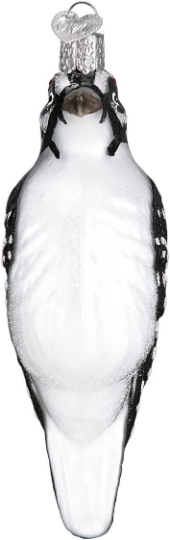 Hairy Woodpecker Old World Christmas Ornament