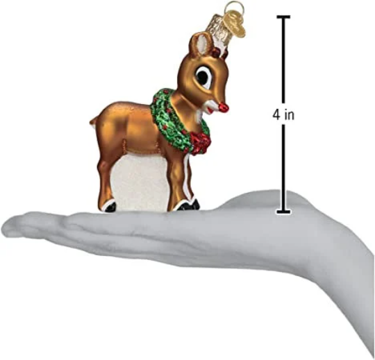 Rudolph The Red Nose Reindeer Old World Christmas Ornament