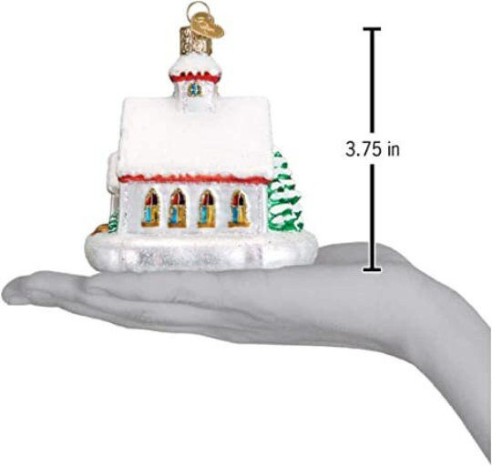 Country Church Old World Christmas Ornament