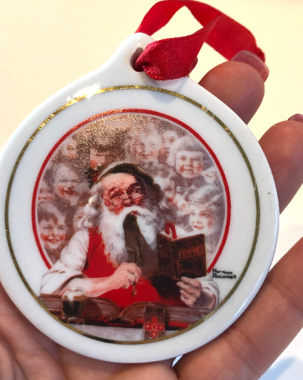 Vintage 1998 Norman Rockwell J.C. Penney's Santa's Children Christmas Ornament