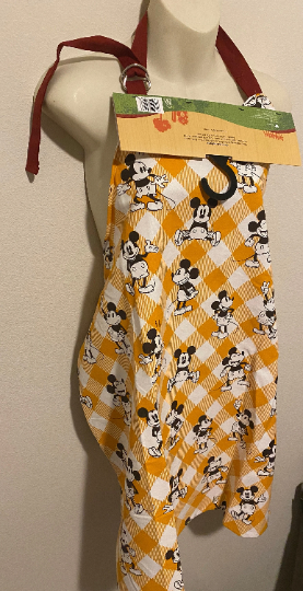 Yellow Disney Mickey Mouse Apron
