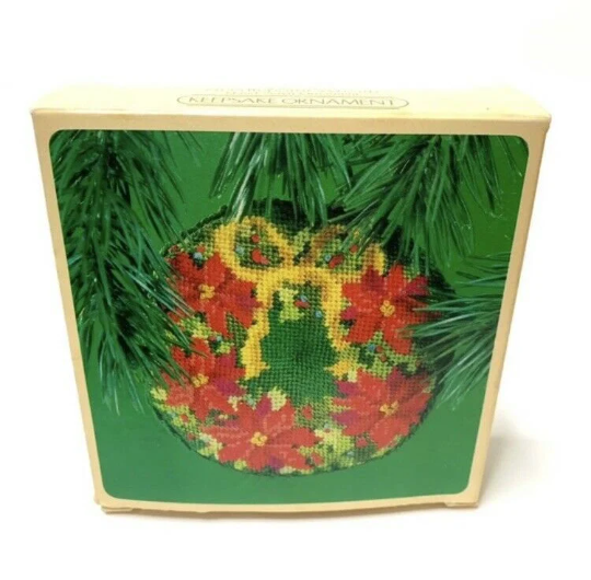 Cross-stitch Wreath - Hallmark Keepsake Ornament 1984