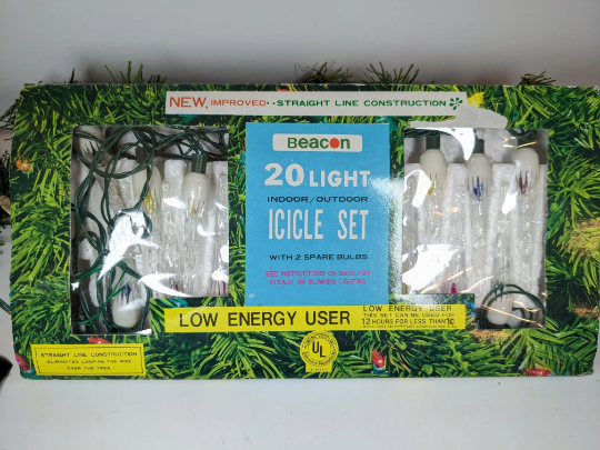 Vintage Beacon Icicle Christmas Light Stand