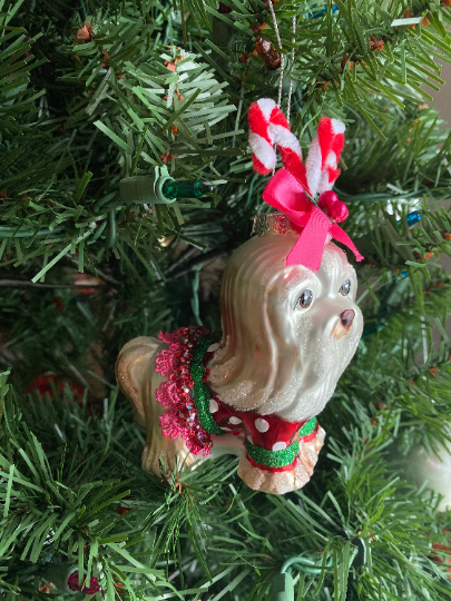 Shih Tzu Christmas Ornament