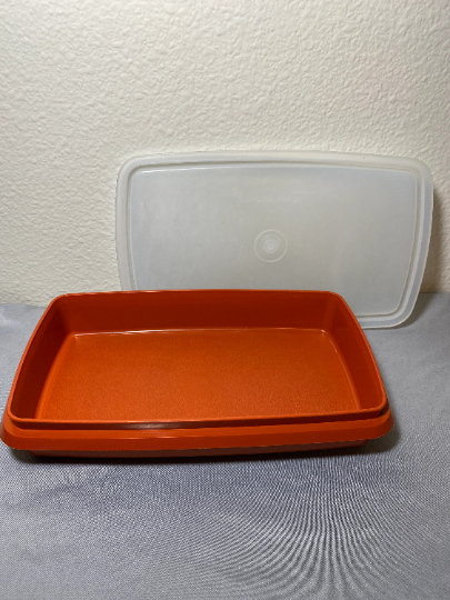 Vintage Tupperware Paprika Meat Keeper Containers