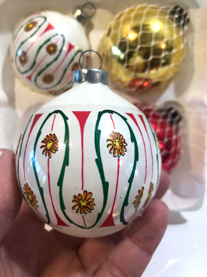 Vintage Netted Christmas Ornaments