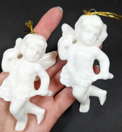 Ceramic Angel Christmas Ornaments