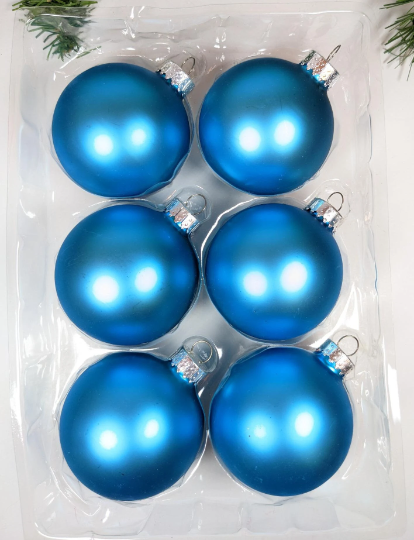Vintage Turquoise Christmas Ornaments