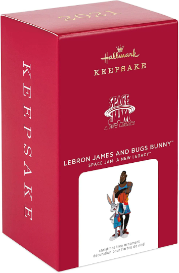 Lebron James and Bugs Bunny - Hallmark Keepsake Ornament 2021