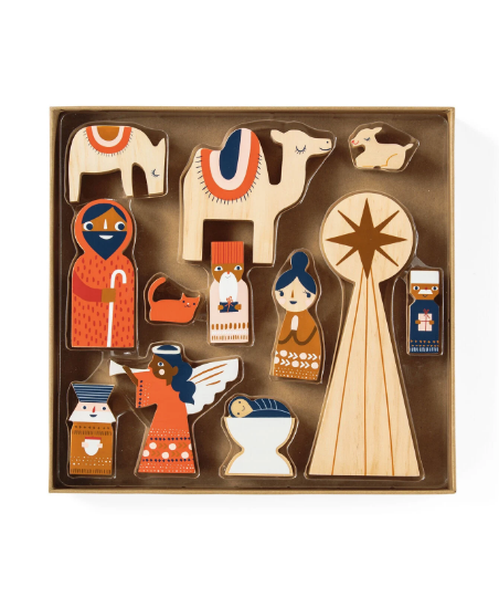 My First Nativity - Hallmark Wood Nativity Set