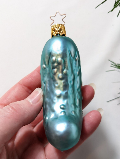 Pickle Retired Old World Christmas Inge Glas Ornament