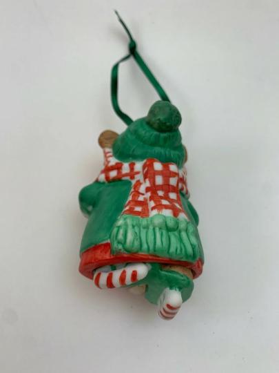 Skating Sugar Bear Bell - Hallmark Keepsake Ornament 2001