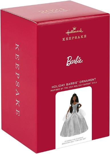 Holiday Barbie 2021 Ornament - Hallmark Keepsake Ornament 2021