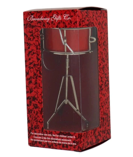 Red Snare Drum - Broadway Gifts Co. Ornament