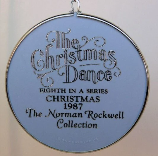 The Christmas Dance - Norman Rockwell #8 Cameo - Hallmark Keepsake Ornament 1987