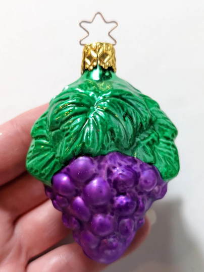 Bunch of Grapes Retired Old World Christmas Inge Glas Ornament