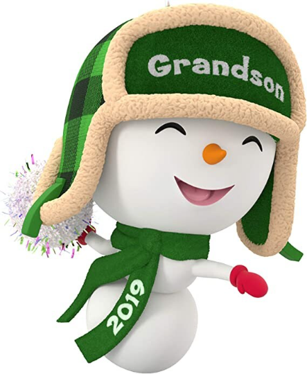 Grandson Snowman - Hallmark Keepsake Ornament 2019