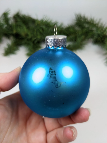 Vintage Turquoise Christmas Ornaments