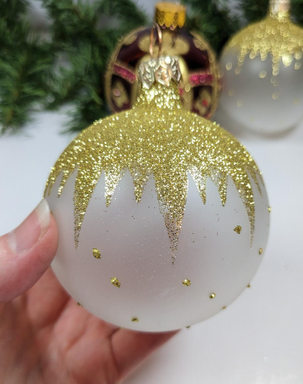 Red and Gold Christmas Ornaments