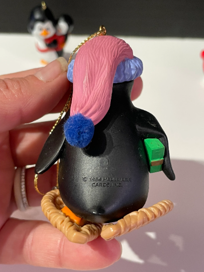Vintage Hallmark Penguin Christmas Ornaments