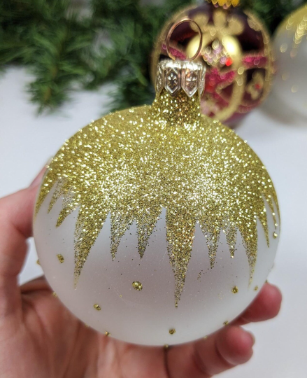 Red and Gold Christmas Ornaments