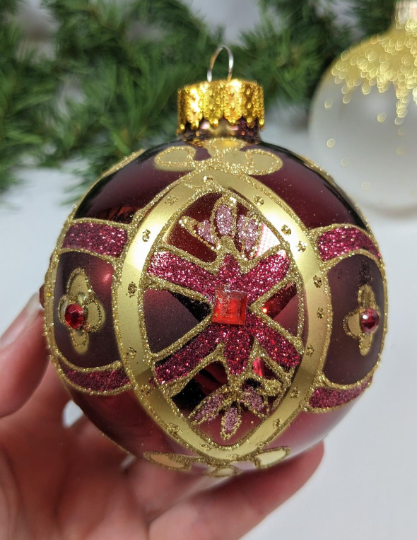 Red and Gold Christmas Ornaments