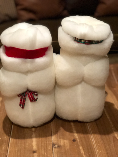 Vintage 1981 Mr. and Mrs. Frosty Snowman