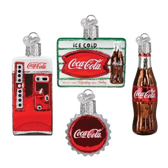 Coca Cola Mini Diner Set Old World Christmas Ornament