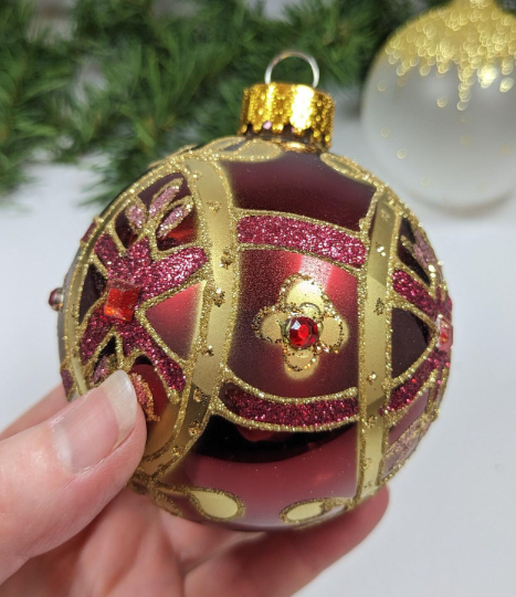 Red and Gold Christmas Ornaments