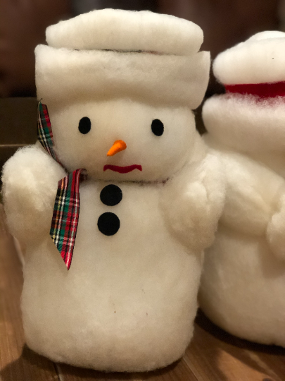 Vintage 1981 Mr. and Mrs. Frosty Snowman