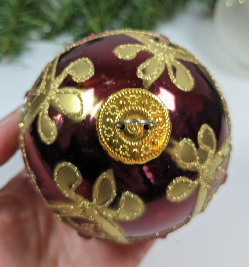 Red and Gold Christmas Ornaments