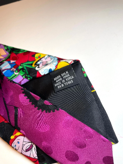 Vintage Silk Christmas Santa Claus Necktie