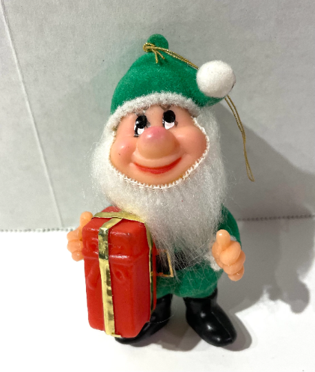 Vintage Walt Disney Dwarf Bashful Christmas Ornament